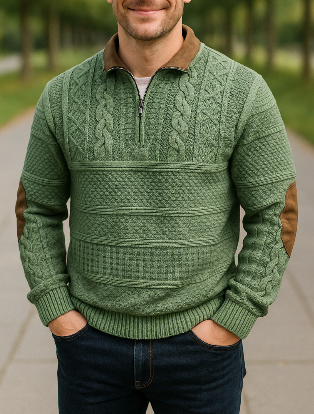 Outdoor Hoodie Voor Heren, Sweatshirt Met Ritssluiting En Jacquardprint, Casual Pullover Met Lange Mouwen | VIQA VIQA© NEDERLAND