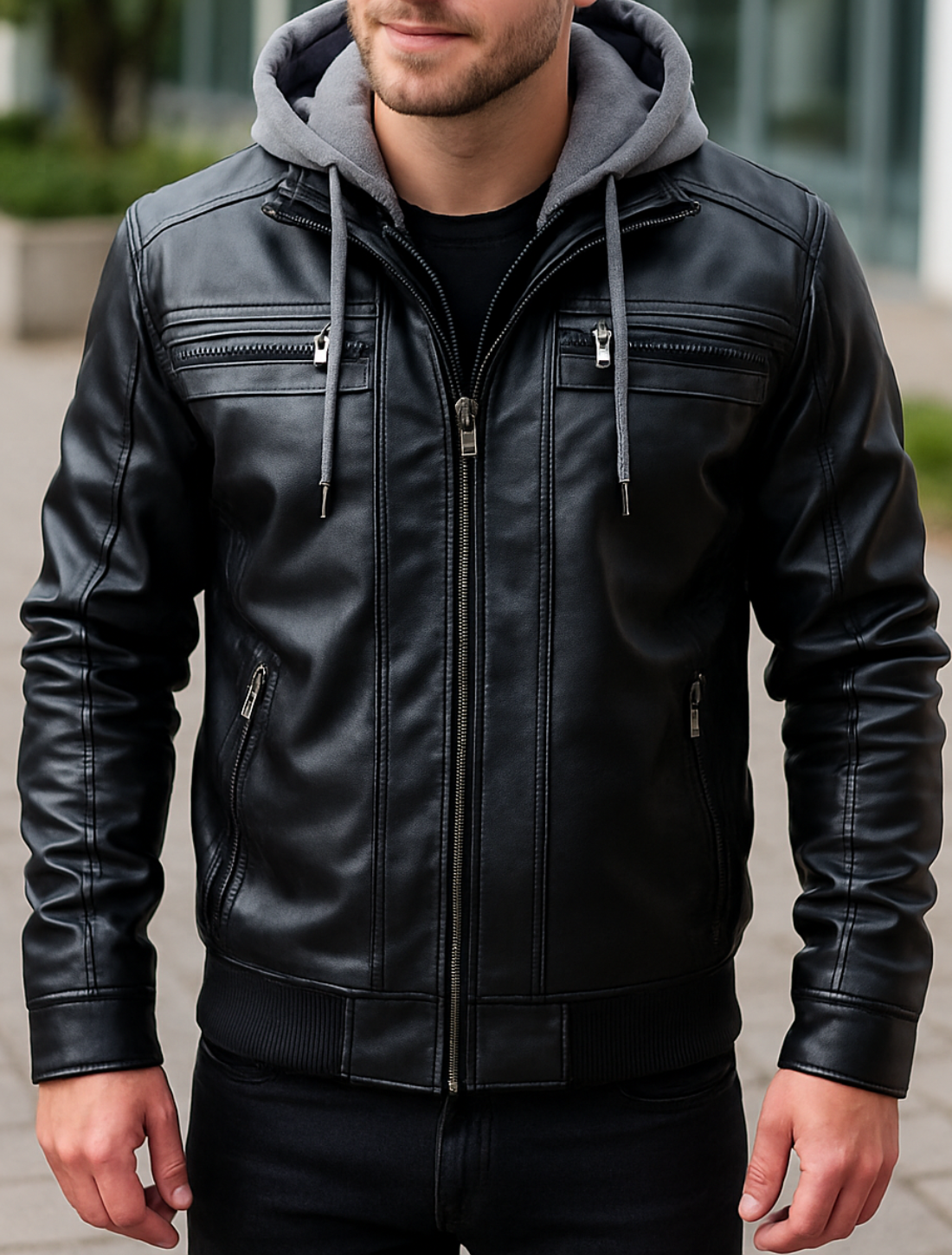 Motorjas Van PU-Leer Voor Heren, Rock-Stijl Businessjas, Casual Bovenkleding Voor Herfst En Winter | VIQA VIQA© NEDERLAND