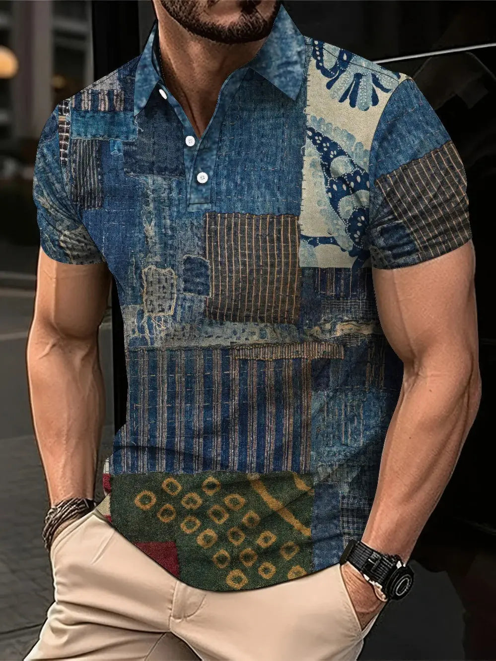 Heren Harajuku Slim Fit Polo T-shirt VIQA© NEDERLAND4-3XL