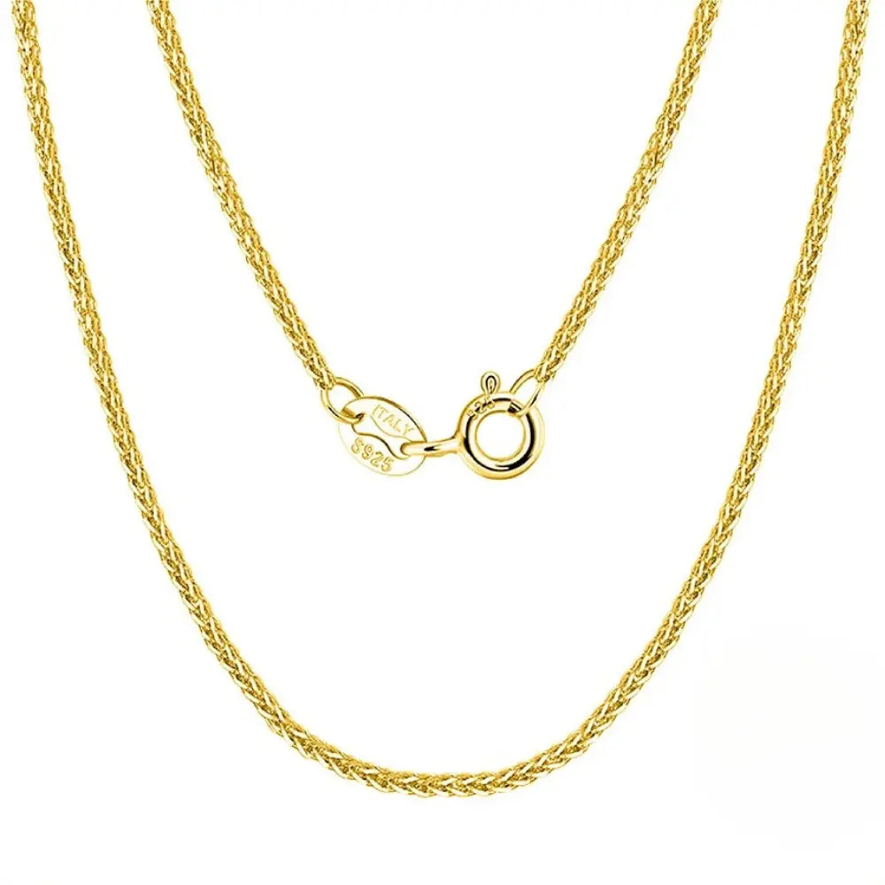 Rinntin 925 Sterling Zilver 1.2MM Ketting Voor Dames VIQA© NEDERLANDGoud