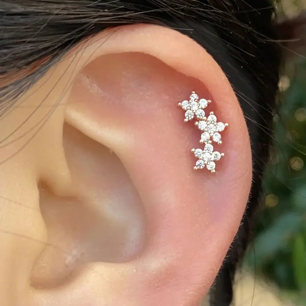 Blad Tragus Helix 925 Zilver Oorbellen Voor Dames VIQA© NEDERLANDSter-Zilver