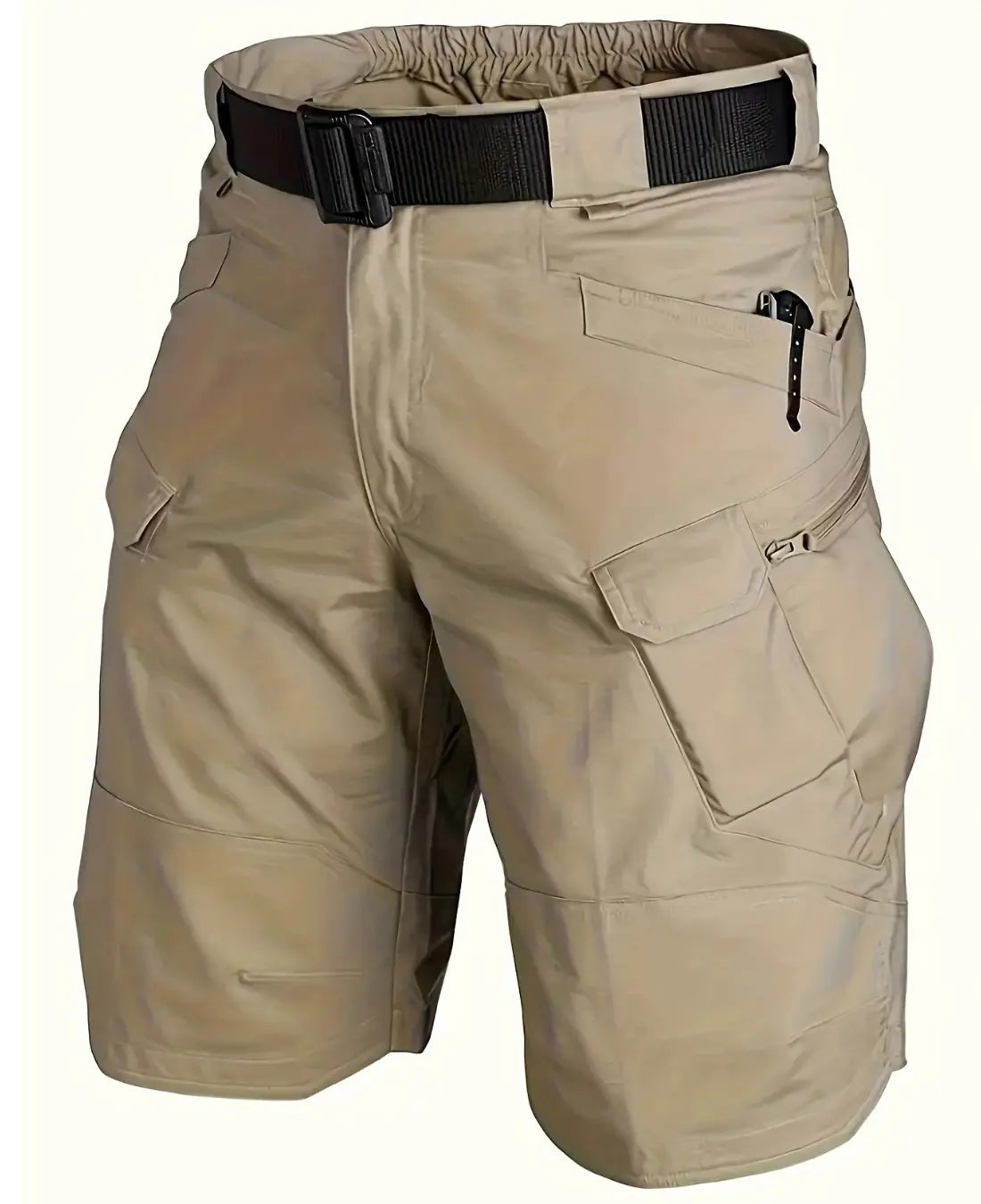Tactische Herenshorts, Waterdichte Outdoorshorts Met Meerdere Zakken, Duurzame, Casual Pasvorm | VIQA VIQA© NEDERLANDKaki-2XL