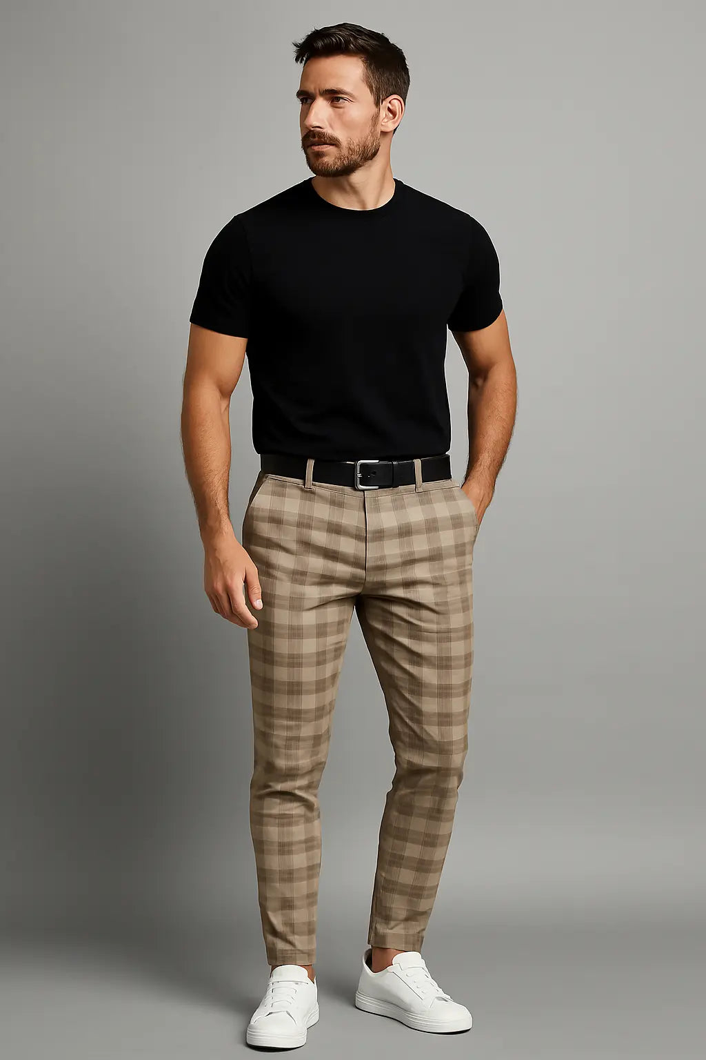 Erick Casual Chino Herenbroek VIQA© NEDERLANDKaki-2XL