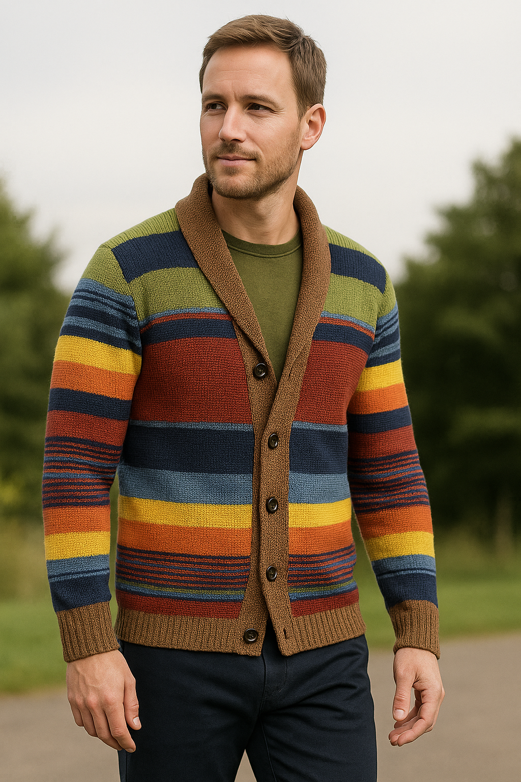 Heren Trui Met V-Hals, Slim Pasvorm, Kabelbreisel, Merinowol, Patchwork, Lange Mouwen | VIQA VIQA© NEDERLAND