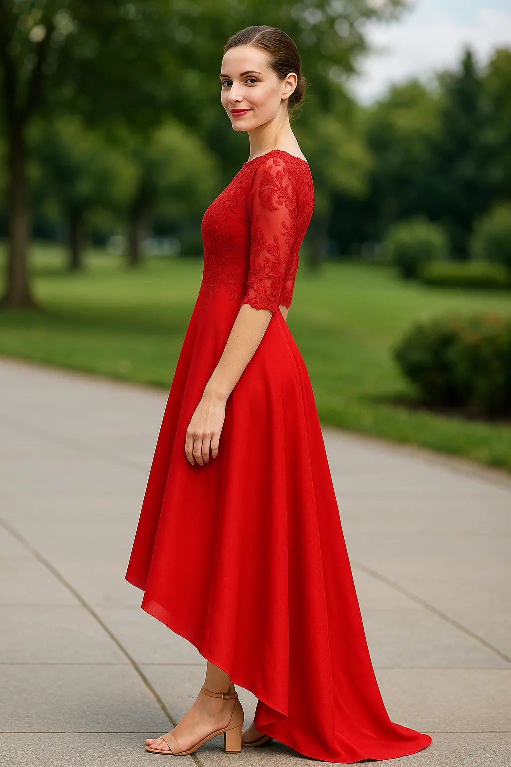 Dames Maxi Gala Jurk, Elegante Lange Bruiloft A-Lijn Feestjurk | VIQA VIQA© NEDERLAND