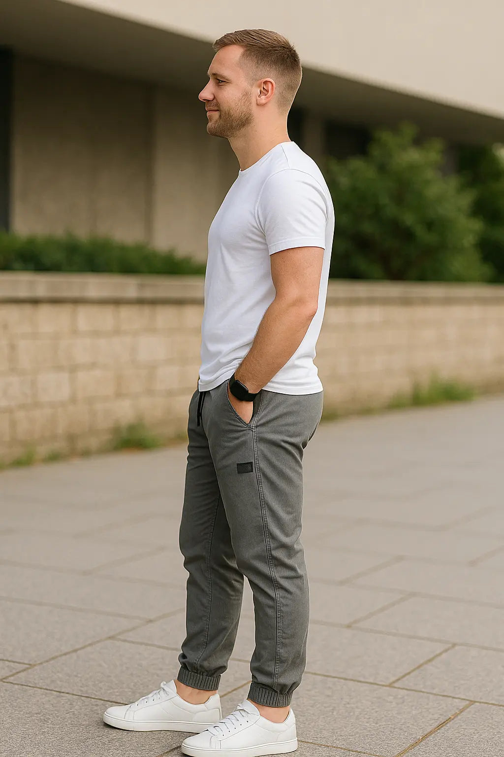 Cargobroek Voor Heren, Losse Rechte Joggingbroek Voor De Zomer, Effen Sportbroek | VIQA VIQA© NEDERLAND