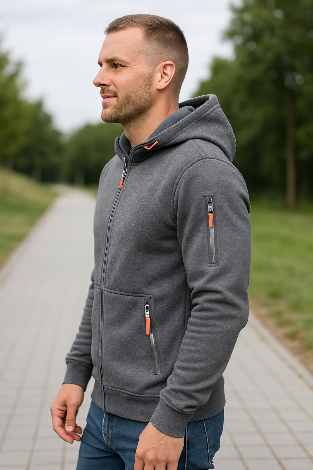 Fleece Hoodie Met Ritssluiting Voor Heren, Dik Warm Sweatshirt Met Capuchon Voor Casual Sportkleding | VIQA VIQA© NEDERLAND