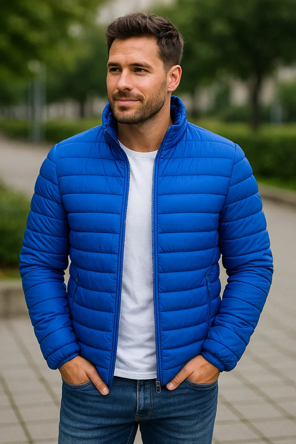 Heren Winter Puffer Jas, Dikke Gevoerde Donzen Jas, Warme Casual Windjack Met Kraag | VIQA VIQA© NEDERLAND