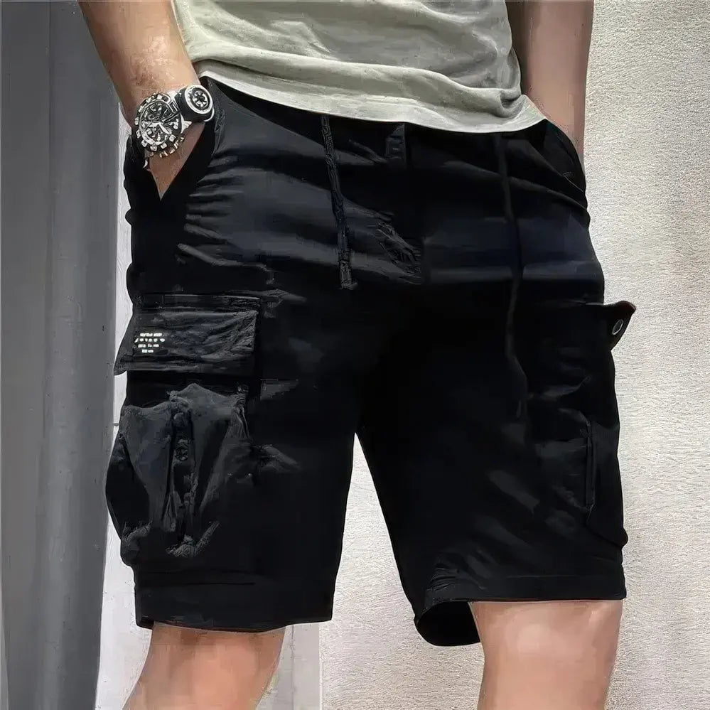 Heren Zomerse Cargo Shorts Met Meerdere Zakken VIQA© NEDERLANDZwart-5XL