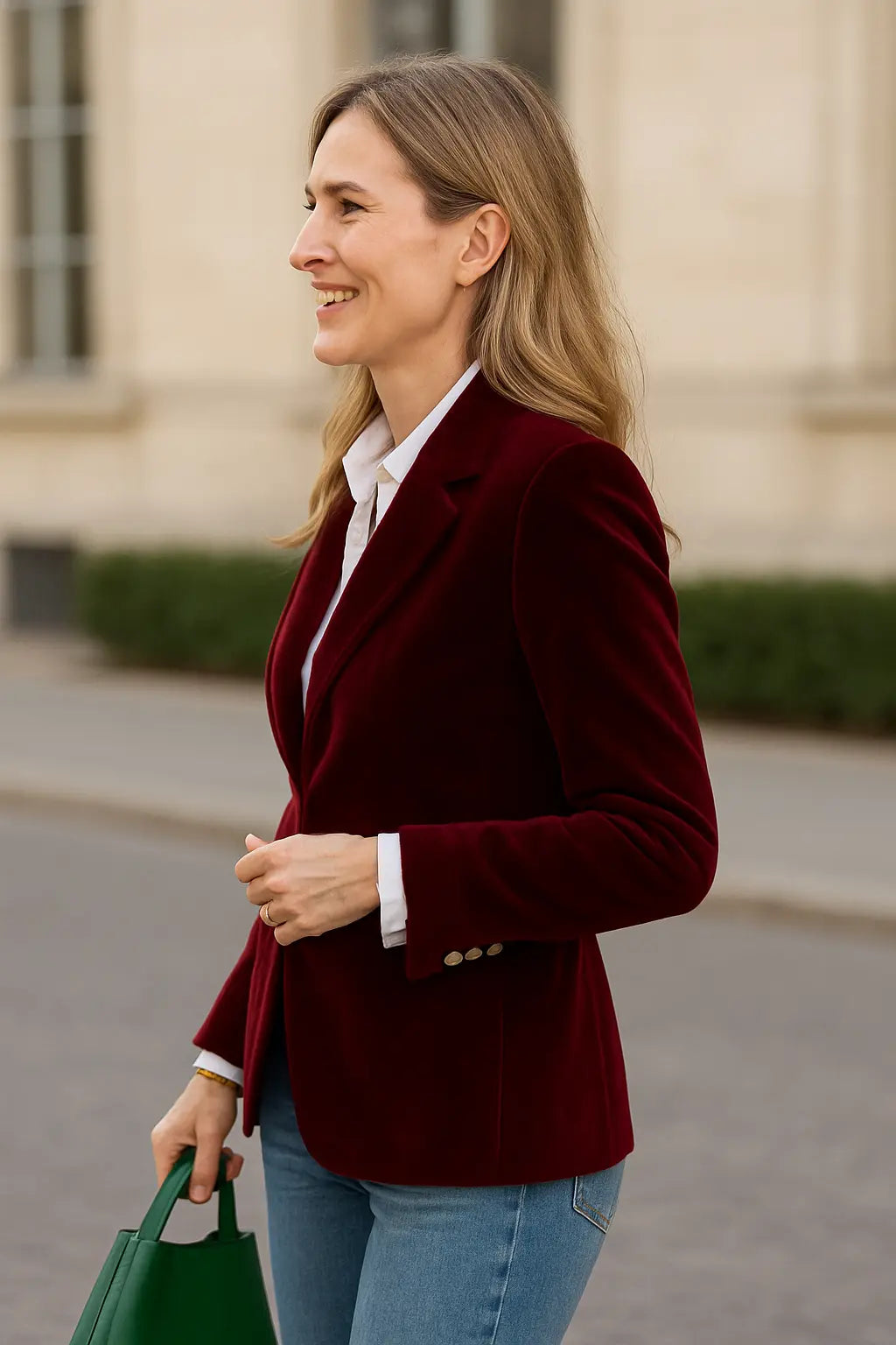 Fluwelen Blazer Voor Dames, Eegante Slim Pasvorm Jasje Met Kap, Zakelijke Jas | VIQA VIQA© NEDERLAND