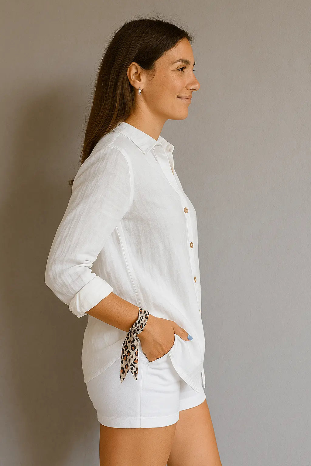 Anne Dames Zomer Comfort Blouse Met Knoopsluiting VIQA© NEDERLAND