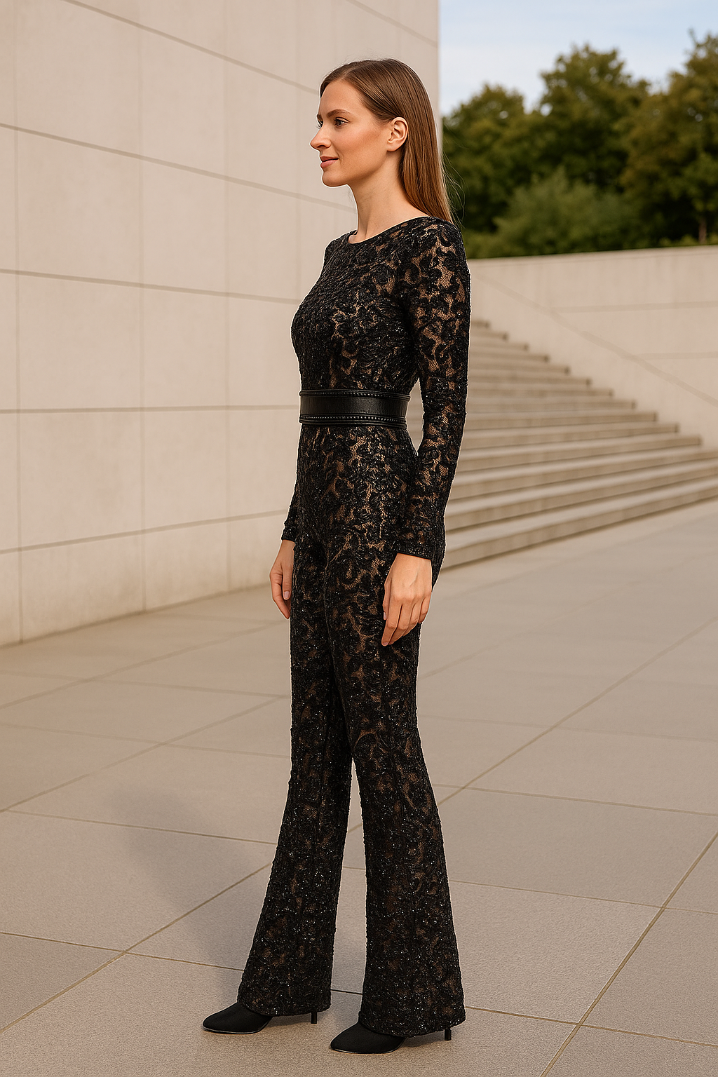Sexy Kanten Bodycon Jumpsuit Voor Dames, Bloemenborduursel Lange Mouwen Rompertje, Winter Herfst Slim Pasvorm | VIQA VIQA© NEDERLAND