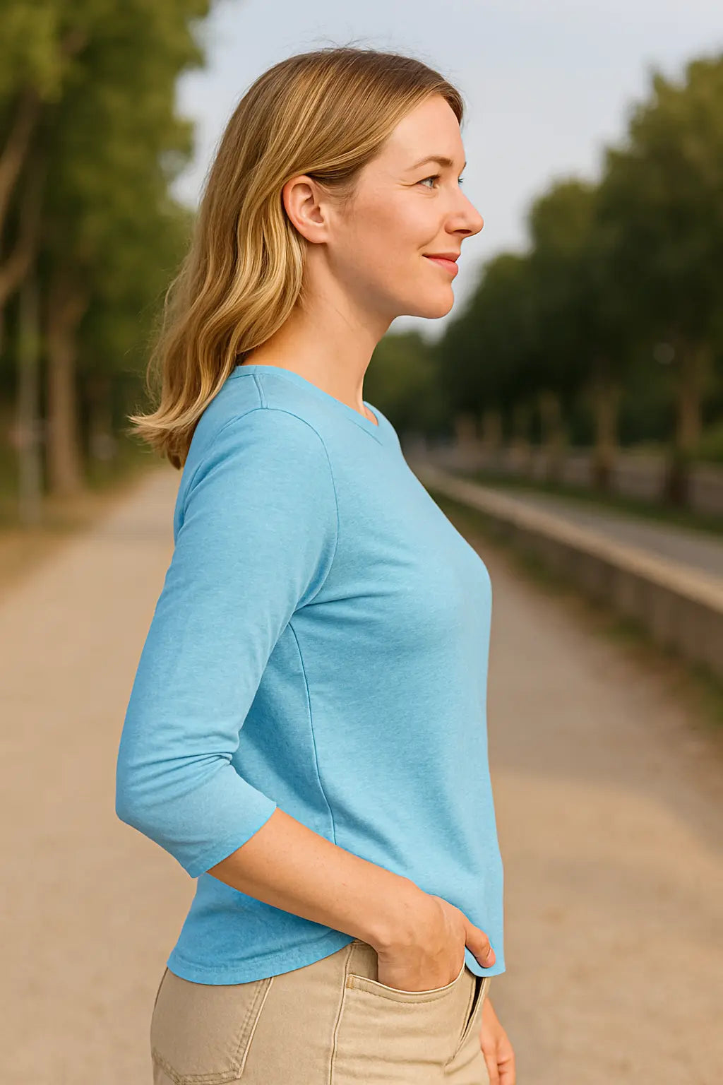 Dames Zomer Gedrukt T-Shirt, Ronde Hals 3/4 Mouwen Casual Blouse, Lichtgewicht Veelkleurig Top | VIQA VIQA© NEDERLAND