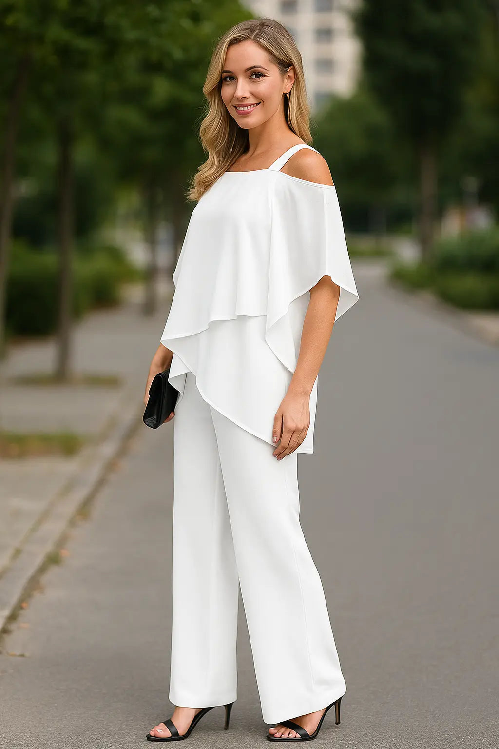 Tweedelige Damesset, Vleermuismouwtop En Broek, Elegante Casual Feestoutfit | VIQA VIQA© NEDERLAND