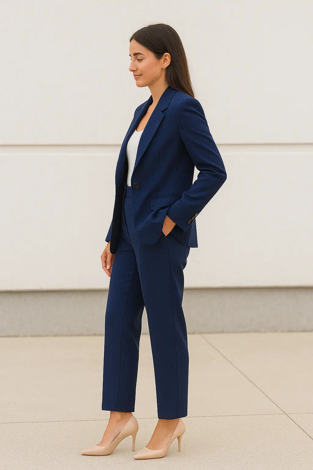 Casual Blazer Voor Dames, Colbert Met Lange Mouwen En Effen Kleur, Knoopsluiting Voor Kantoor, Werkkleding Top | VIQA VIQA© NEDERLAND