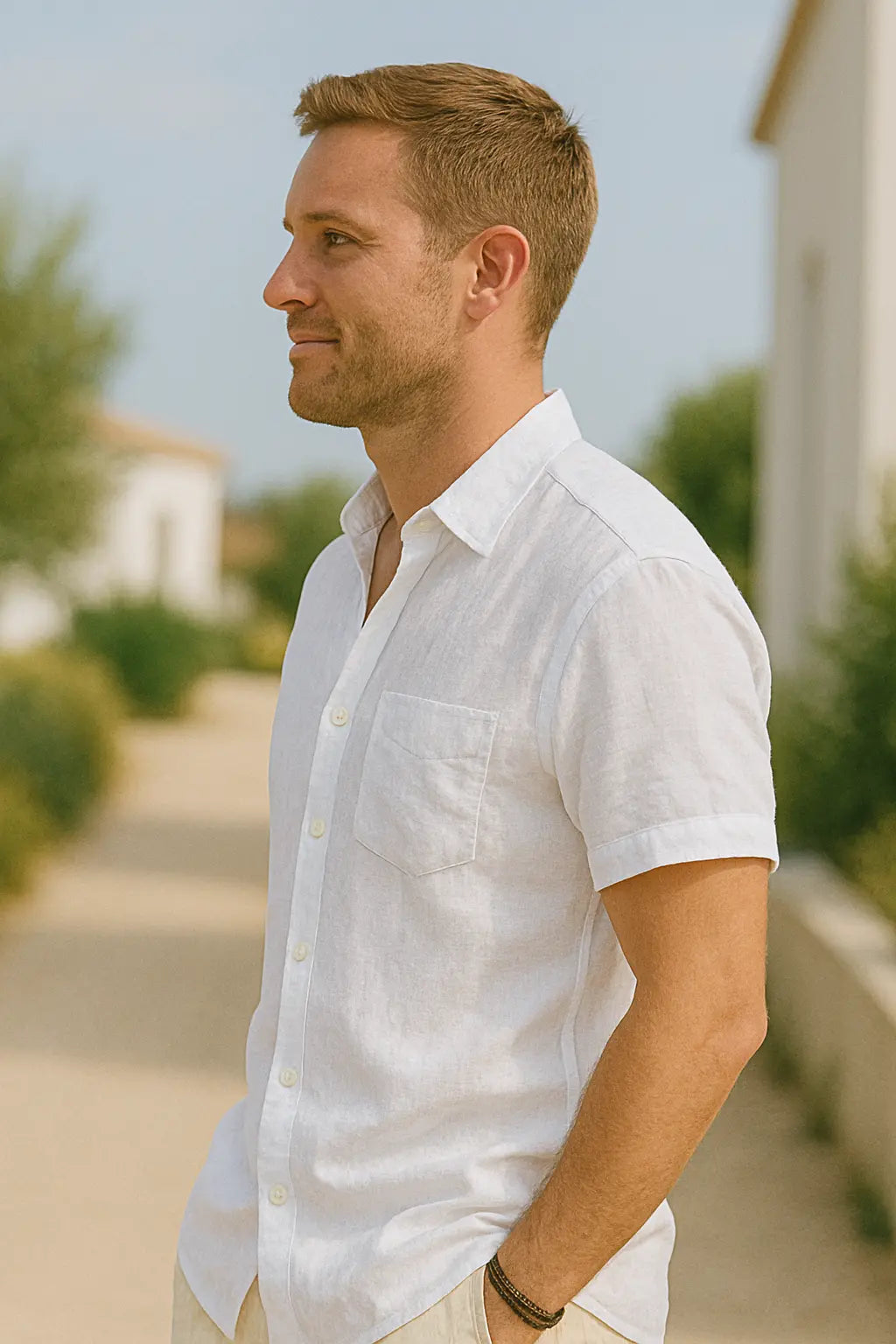 Heren Katoen Korte Mouw Shirt, Zomer Casual Effen Kleur Top | VIQA VIQA© NEDERLAND