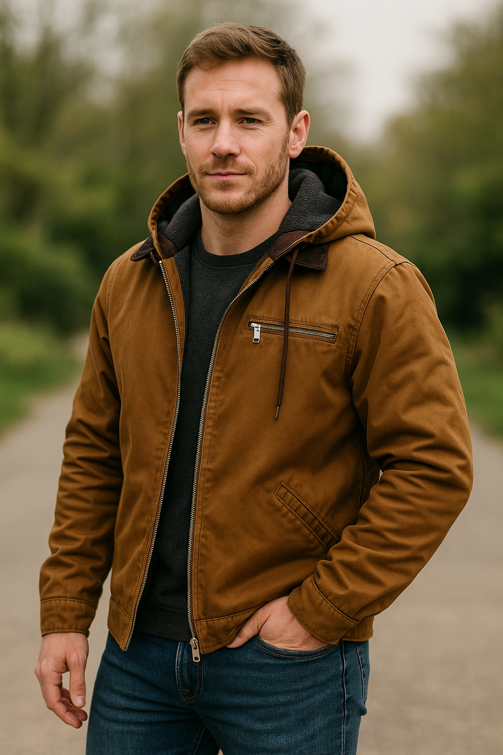 Winterjas Met Capuchon Voor Heren, Warm Jasje Met Voering Van Pluche En Meerdere Zakken | VIQA VIQA© NEDERLAND