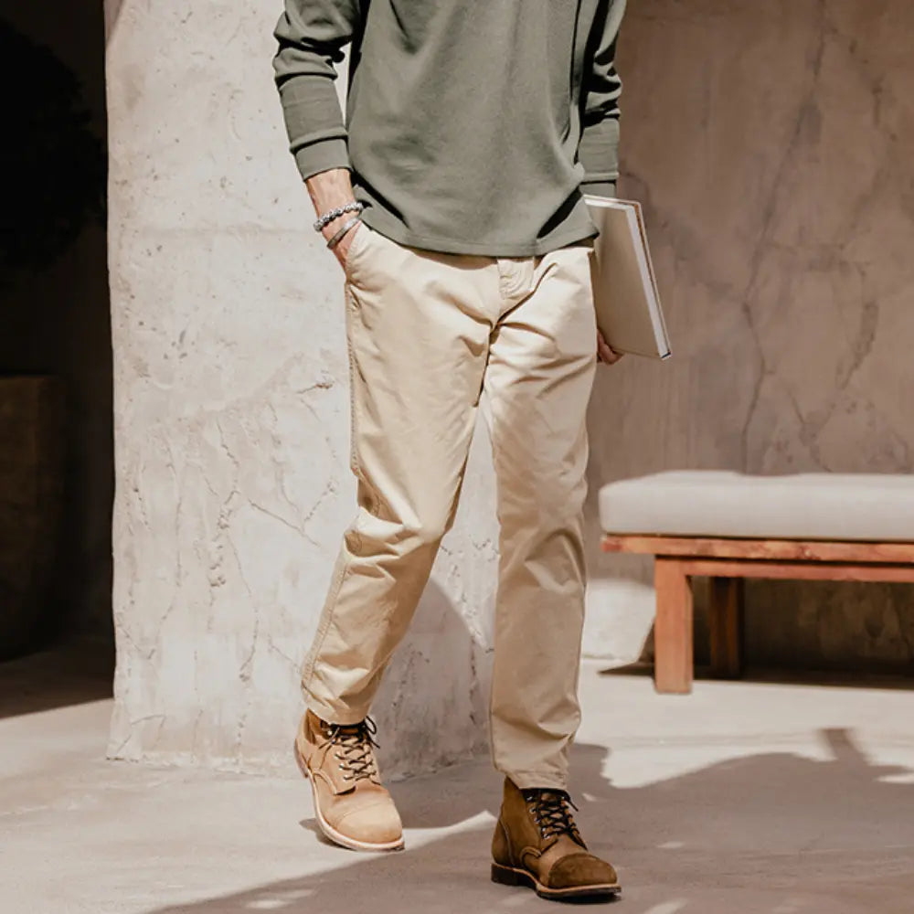 Donker Gewassen Chino Voor Heren VIQA© NEDERLAND