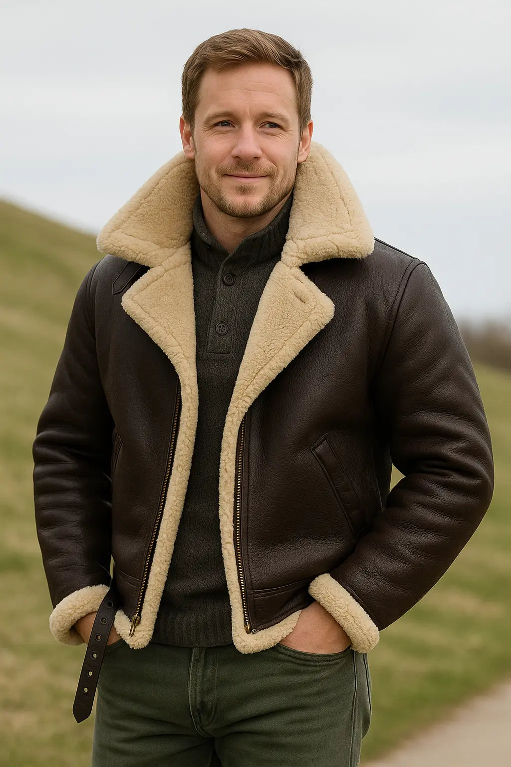 Heren Jas Van Kunstleer, Winterjas Met Rits En Zakken, Warme Casual Mode Bovenkleding | VIQA VIQA© NEDERLAND