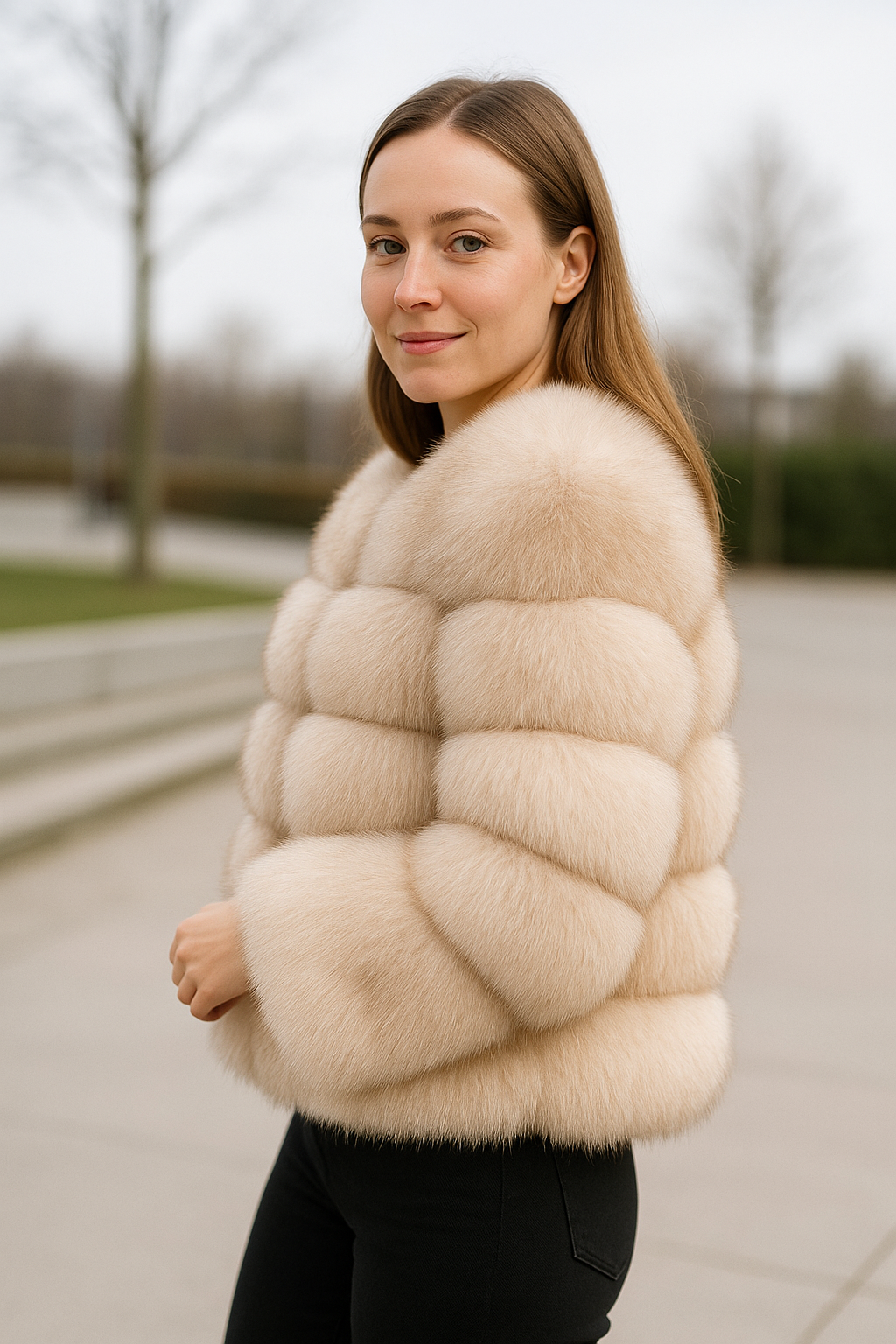 Echte Vossenbontjas Voor Dames, Luxe Winterwarme Dikke Bontjas Voor Dames | VIQA VIQA© NEDERLAND