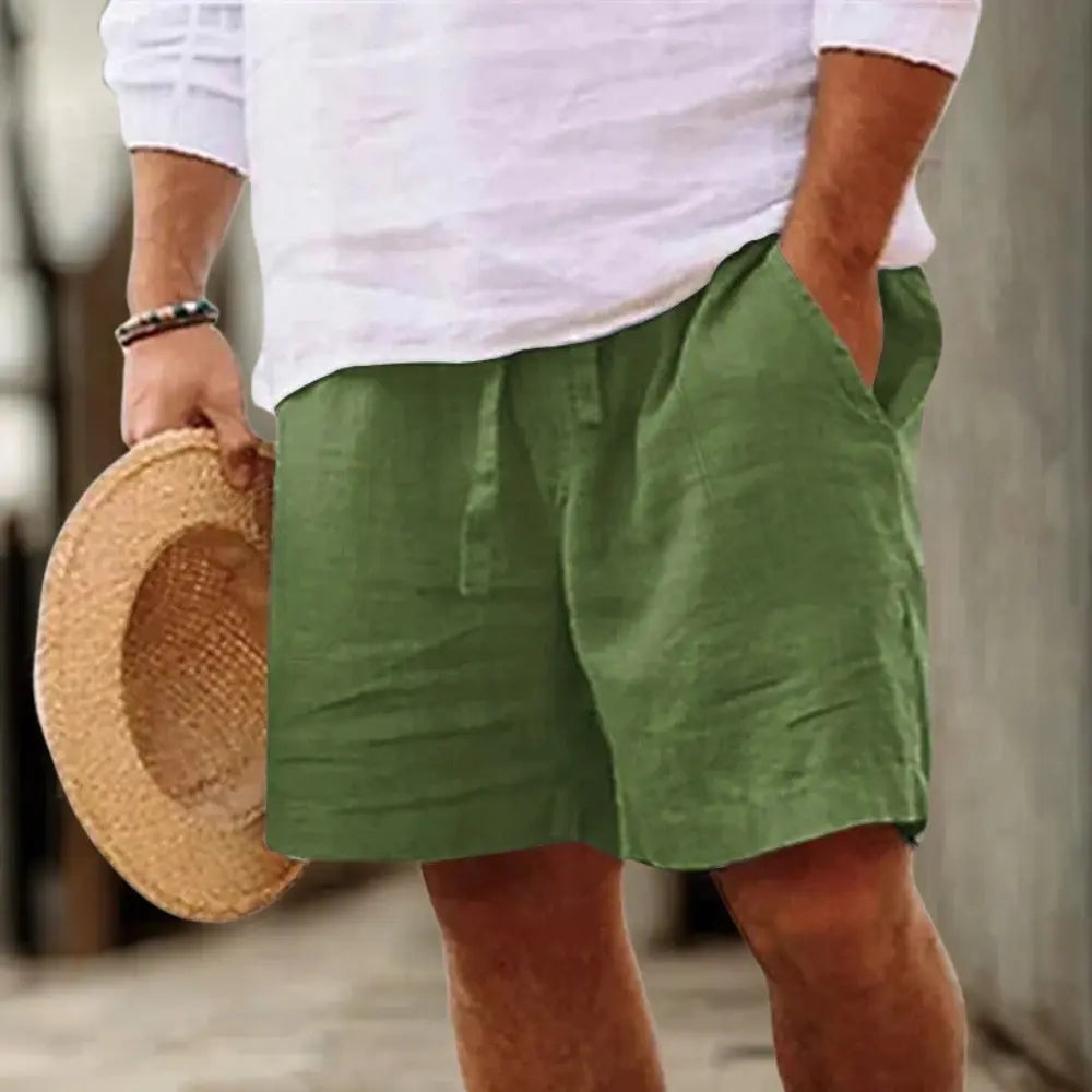 Fred Zomer Linnen Korte Broek VIQA© NEDERLANDLichtgroen-2XL