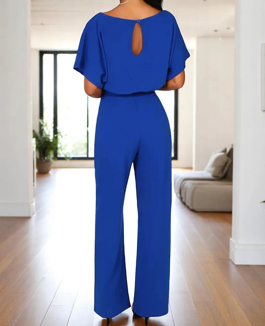 Dames Elegante Jumpsuit Met Korte Mouwen VIQA© NEDERLAND