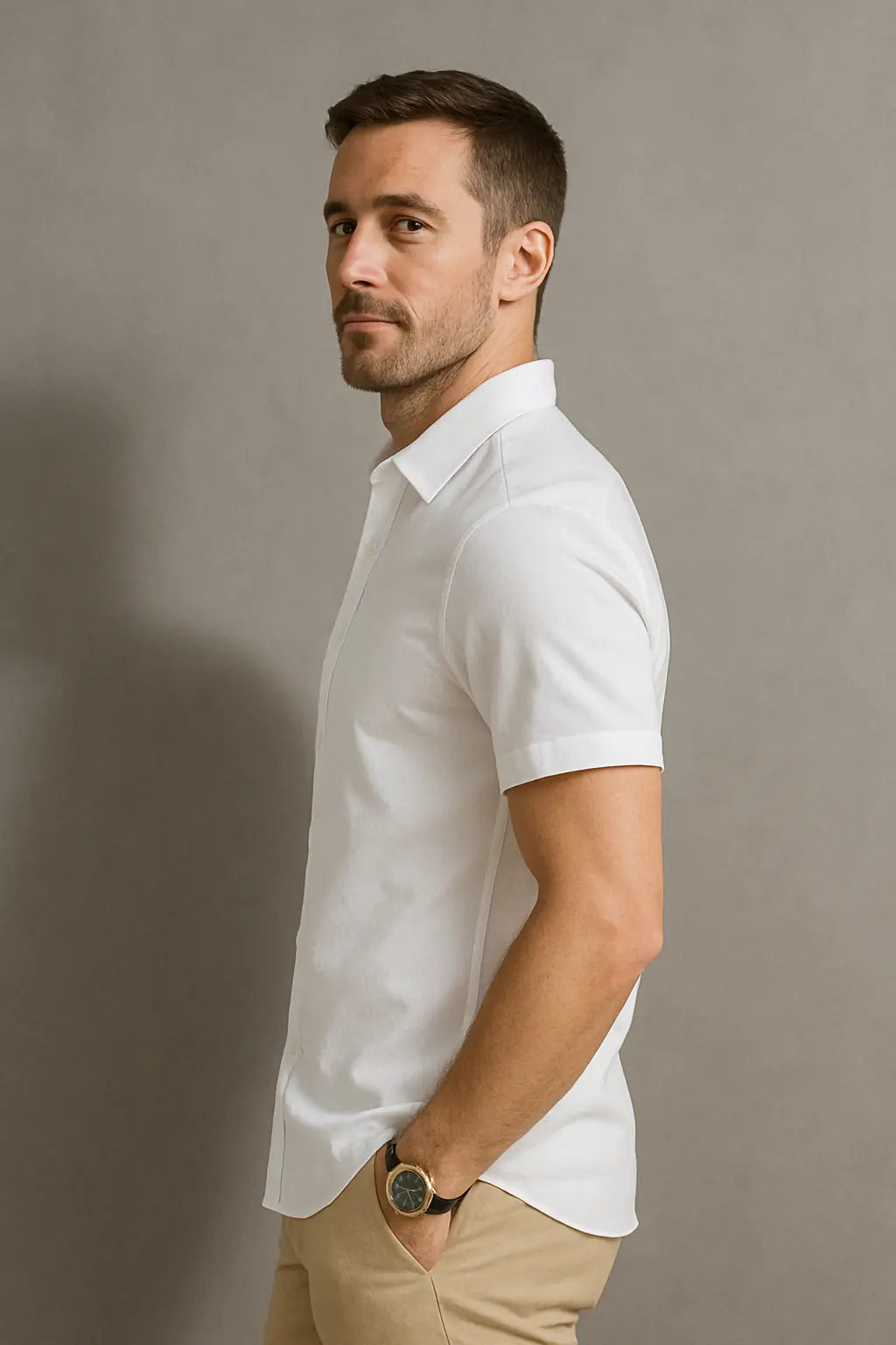 Finn Heren Zomer Ademend Linnen T-Shirt VIQA© NEDERLAND