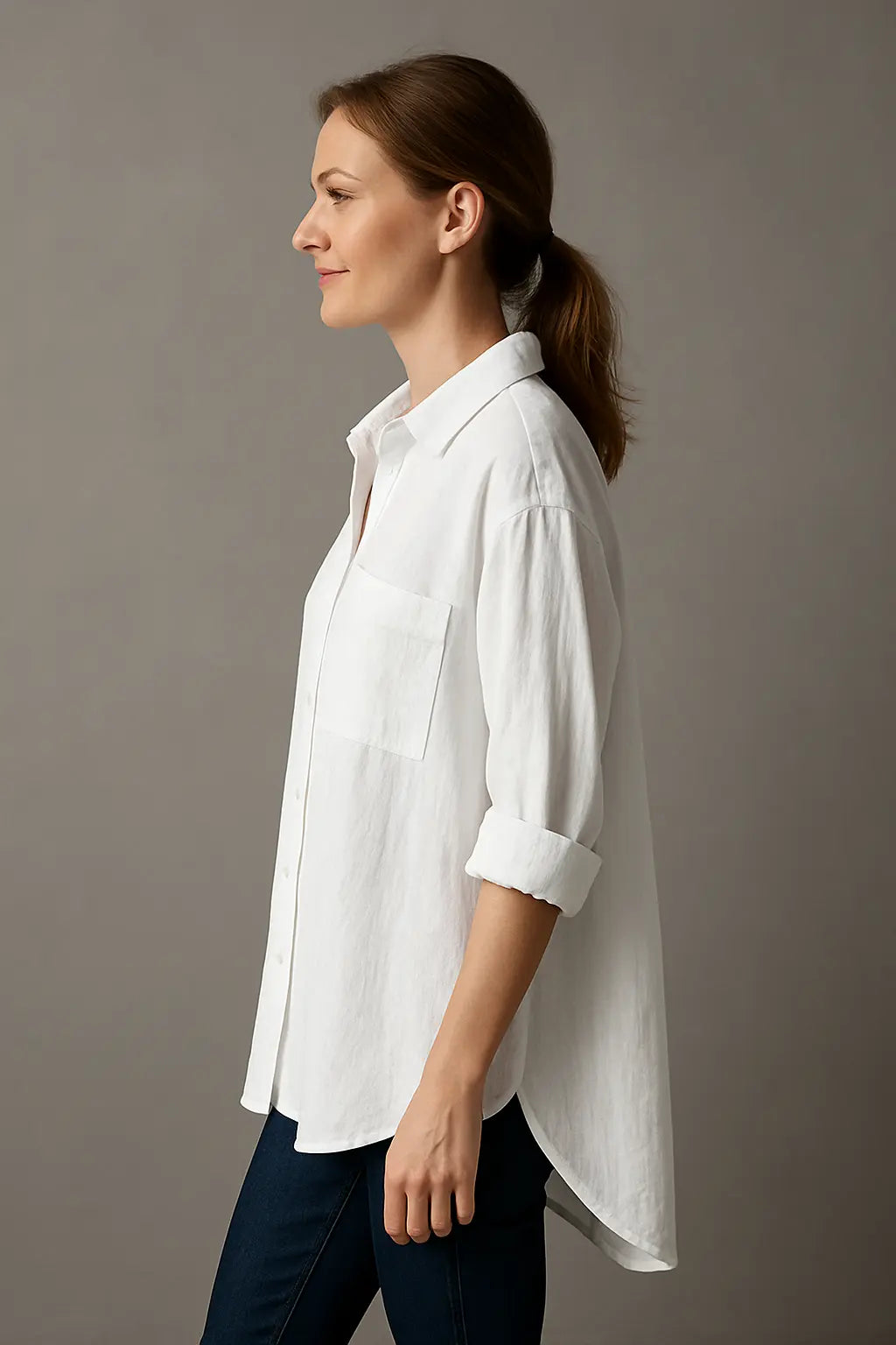 Stacy Dames Zomer Ademend Blouse Met Lange Mouwen VIQA© NEDERLAND