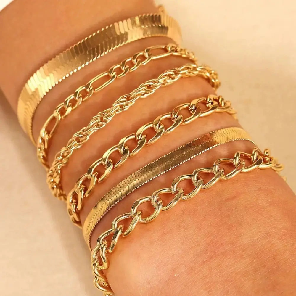 Ruitvormige Meerlagige Armbandenset Voor Dames VIQA© NEDERLAND2