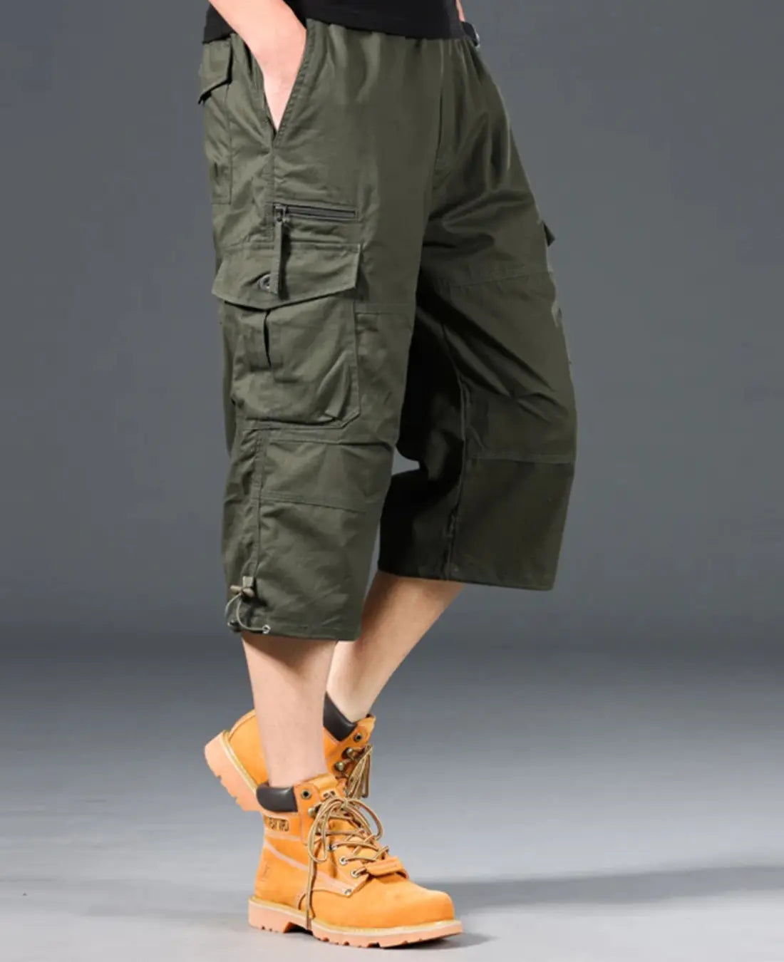 Tactische Herenshorts, Zomer Lichtgewicht Korte Broek, Utility Pasvorm Met Meerdere Zakken | VIQA VIQA© NEDERLANDGroen-2XL