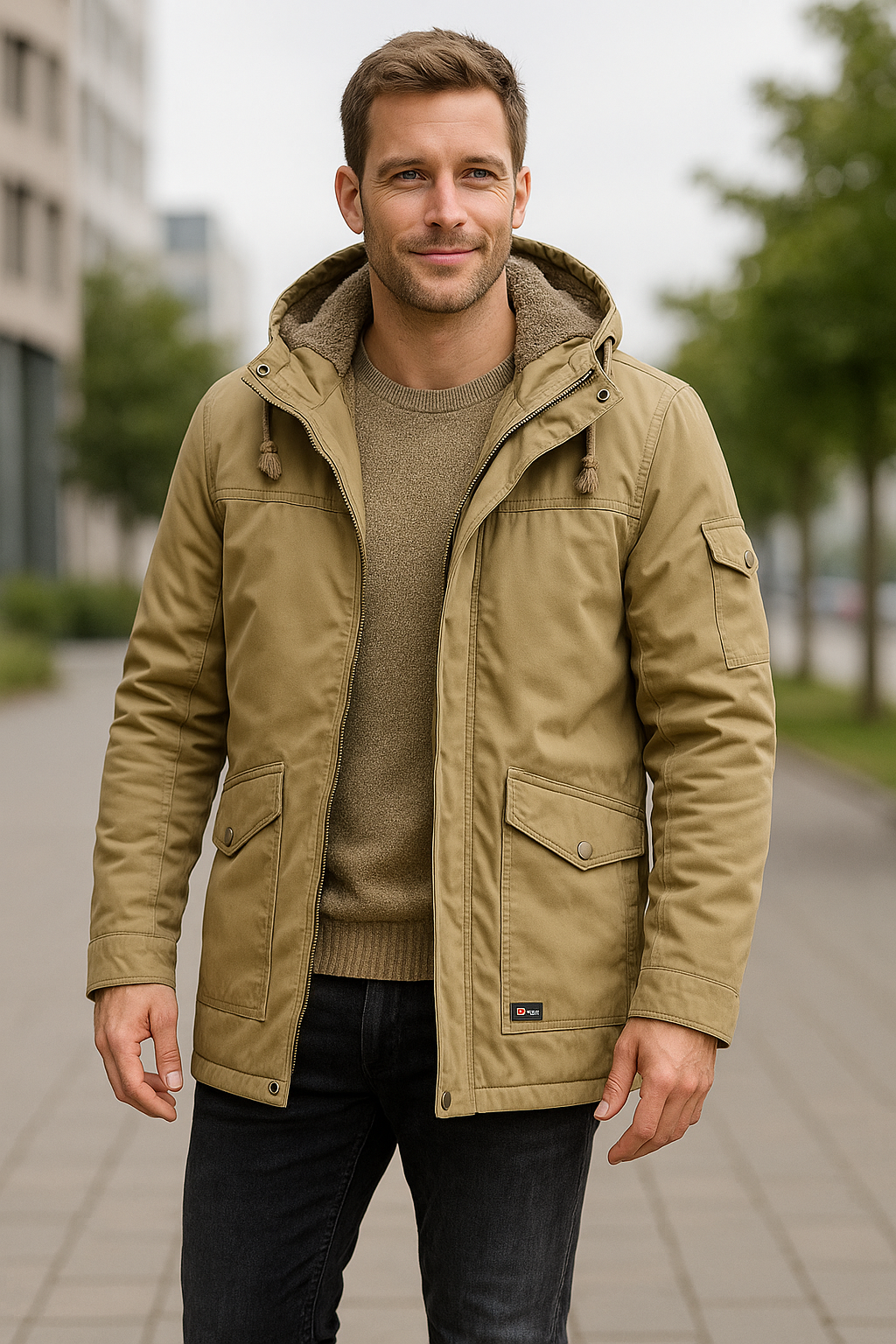 Heren Winter Parka Jas, Dikke Fleece Katoen Capuchon Militaire Winddichte Warme Mantel | VIQA VIQA© NEDERLAND