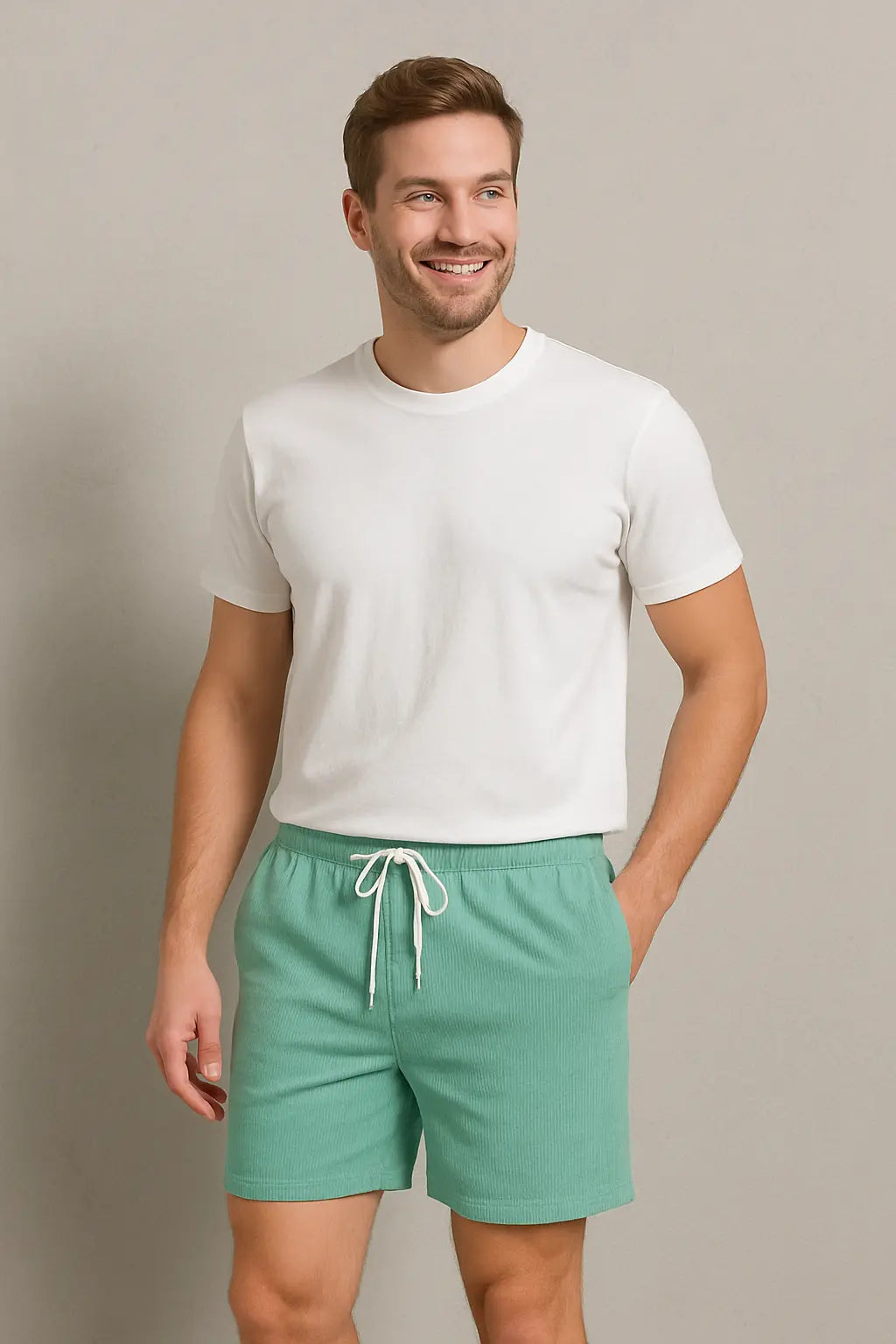 Noah Heren Zomer Comfort Verstelbaar Shorts VIQA© NEDERLANDLichtblauw-2XL