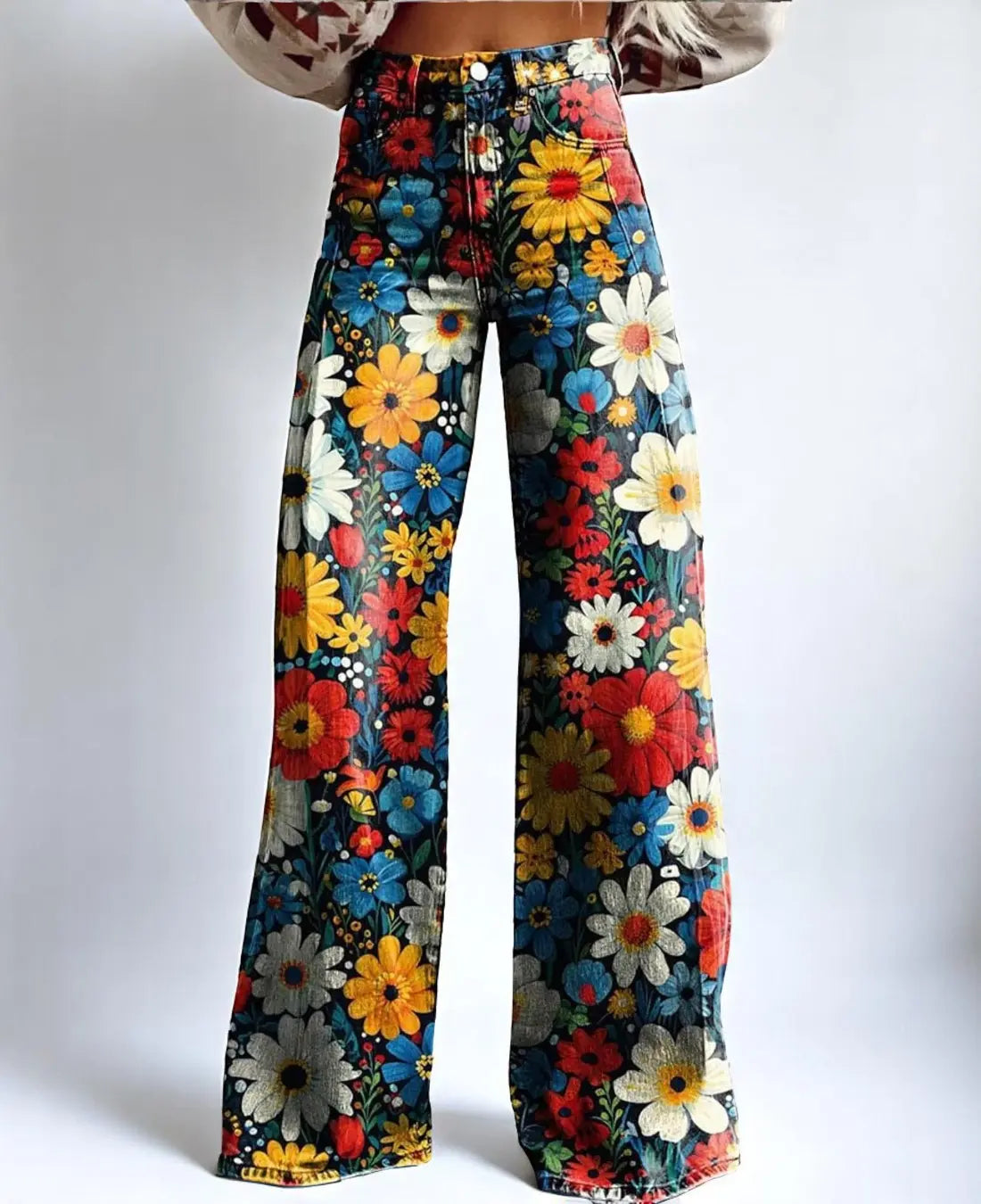 Nora Dames Lange Broek Met Hoge Taille VIQA© NEDERLANDZwart-2XL