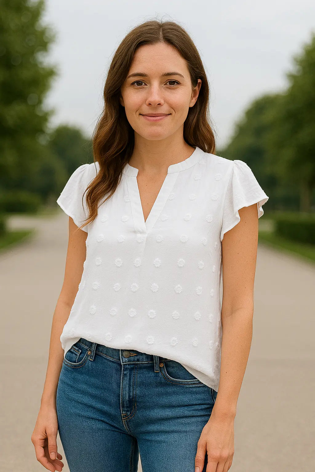 Dames Zomer Blouse, Effen Kleur Losse Pasvorm Shirt, Elegante Casual Top | VIQA VIQA© NEDERLAND