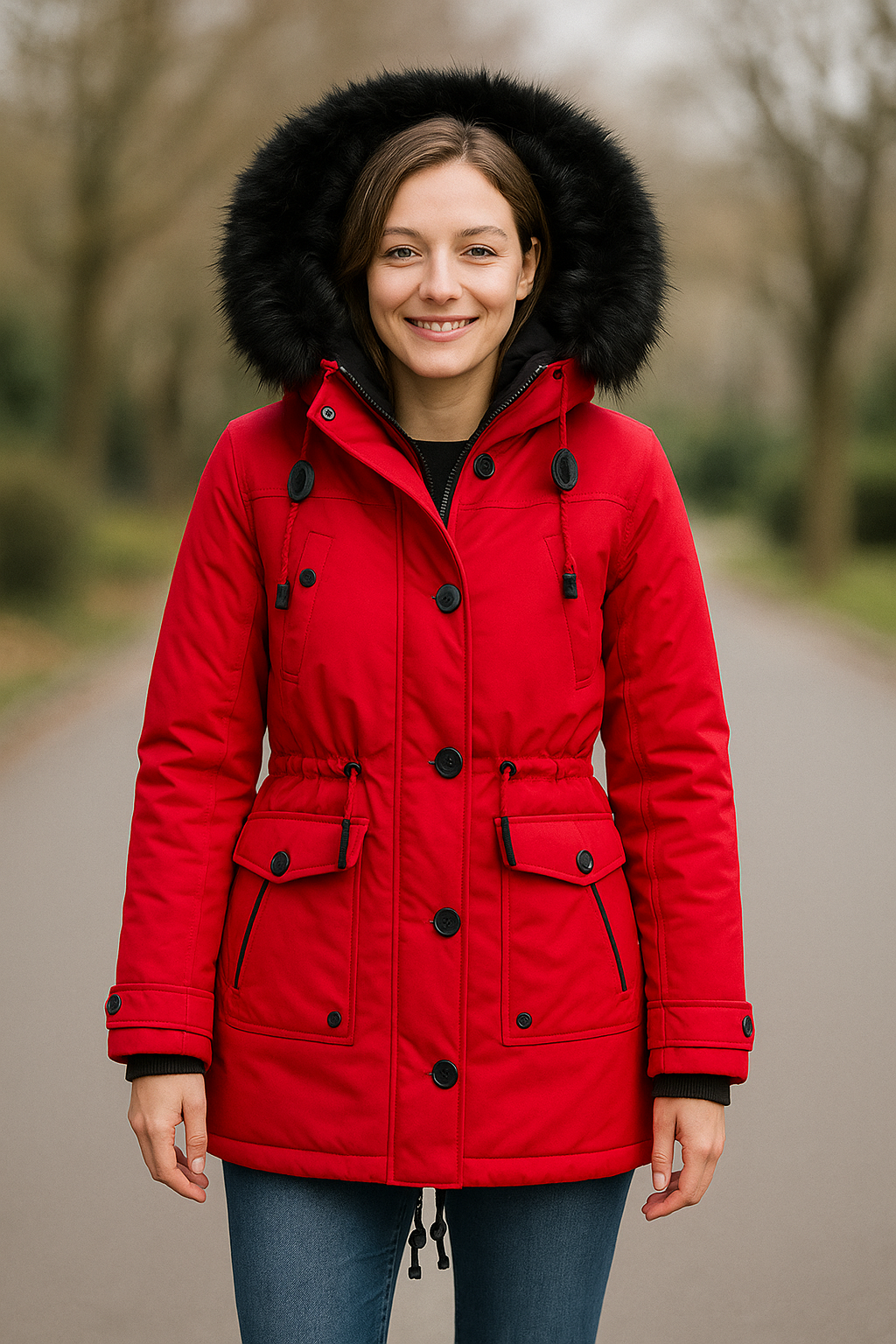 Dikke Pluche Parka Voor Dames, Winterjack Van Katoen Met Capuchon En Bontkraag, Warme Jas | VIQA VIQA© NEDERLAND