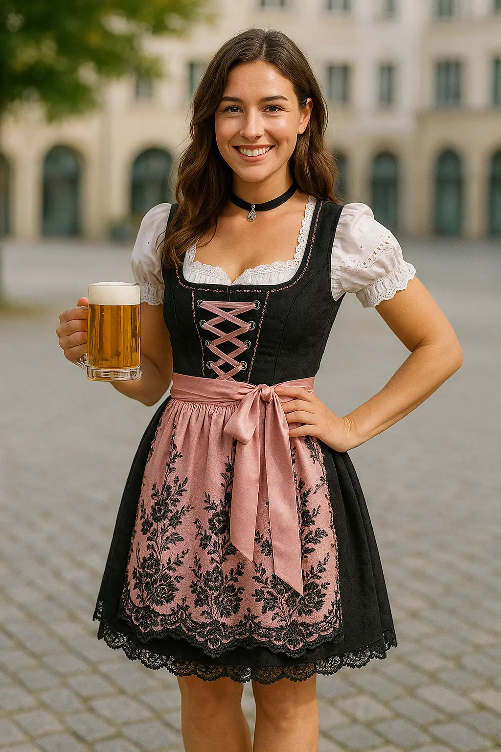 Dames Bierfest-Jurk, Bedrukte Korte Mouwen Feestoutfit, Podiumkleding Zomerse Mini-Jurk | VIQA VIQA© NEDERLAND