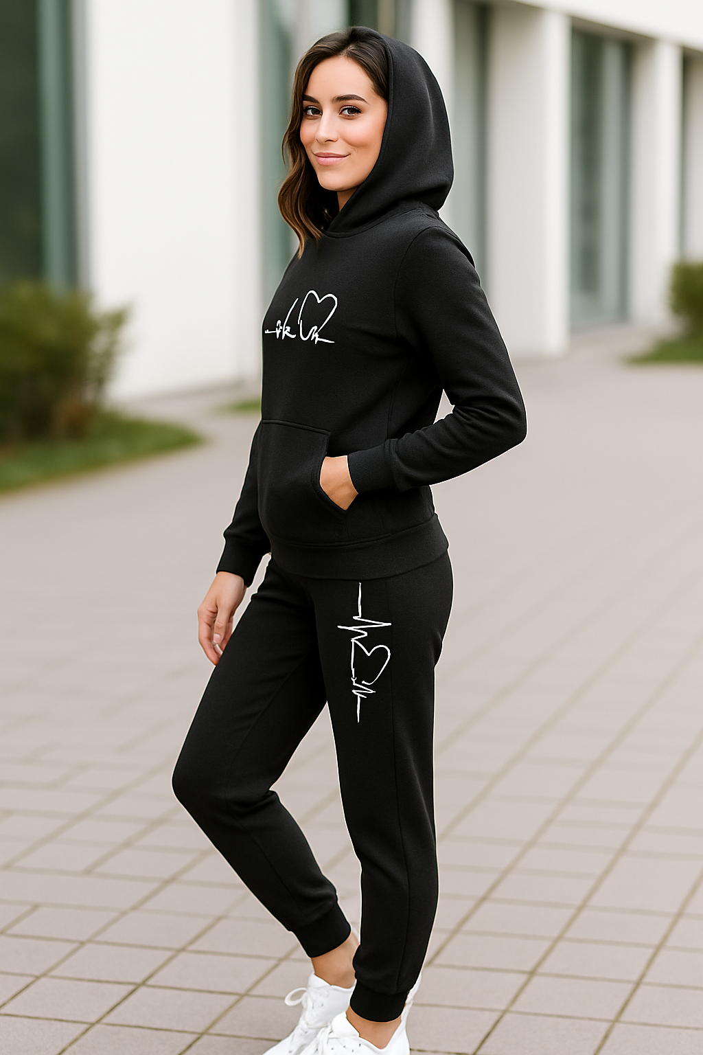 Damestrainingspak Tweedelige Set, Pullover Hoodie Met Joggingbroek, Herfst Winter Casual Sportswear | VIQA VIQA© NEDERLAND
