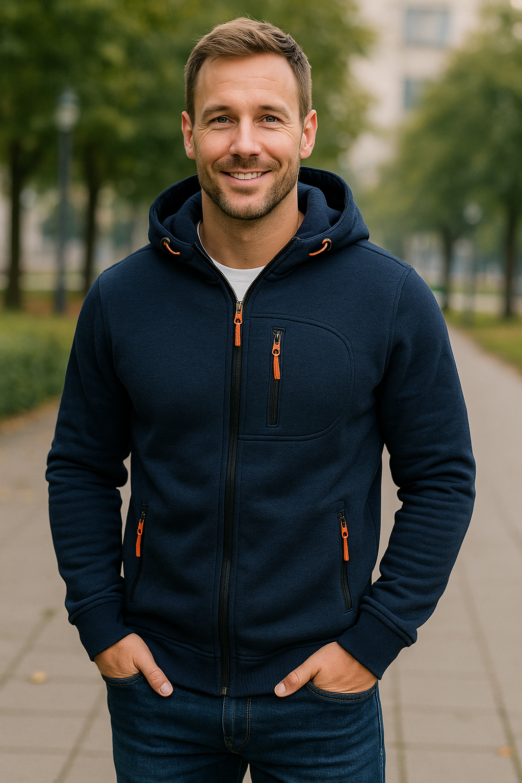 Herenjas Met Capuchon, Effen Gekleurde Casual Hoodie Met Lange Mouwen En Ritssluiting Gym Sport Hoodie Lente Herfst | VIQA VIQA© NEDERLAND