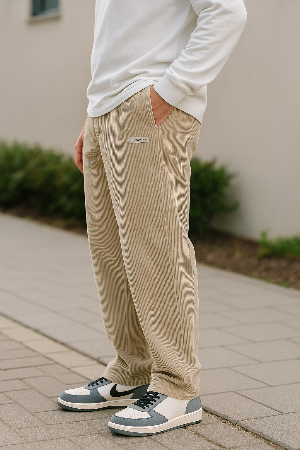 Heren Wijde Sweatpants, Losse Pasvorm Lange Broek Met Middelhoge Taille, Lichtgewicht Casual Stijl | VIQA VIQA© NEDERLAND