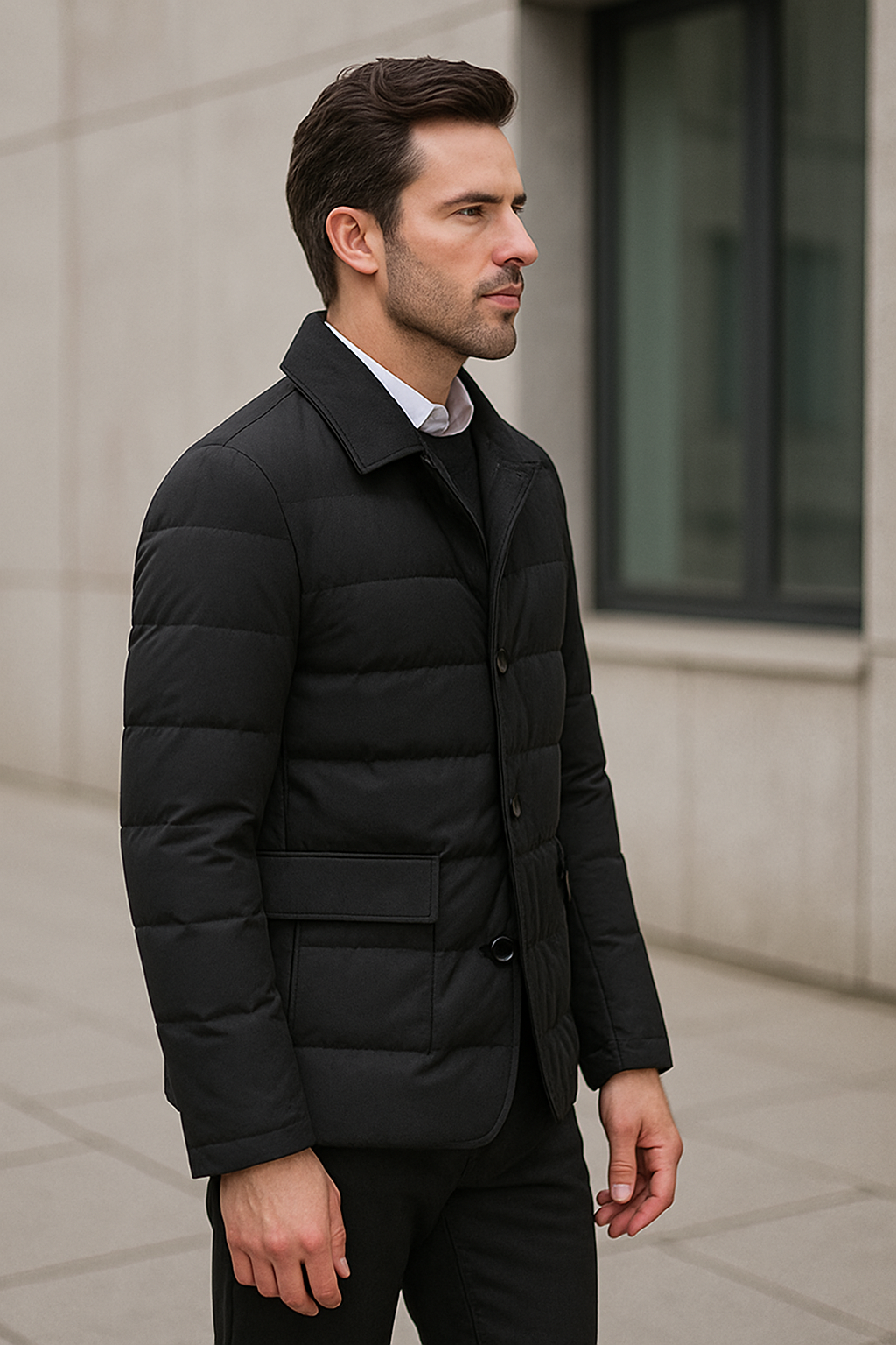 Eendendons Blazerjas Voor Heren, Smart Casual Tweedelige Herfst-Winter Warme Jas | VIQA VIQA© NEDERLAND