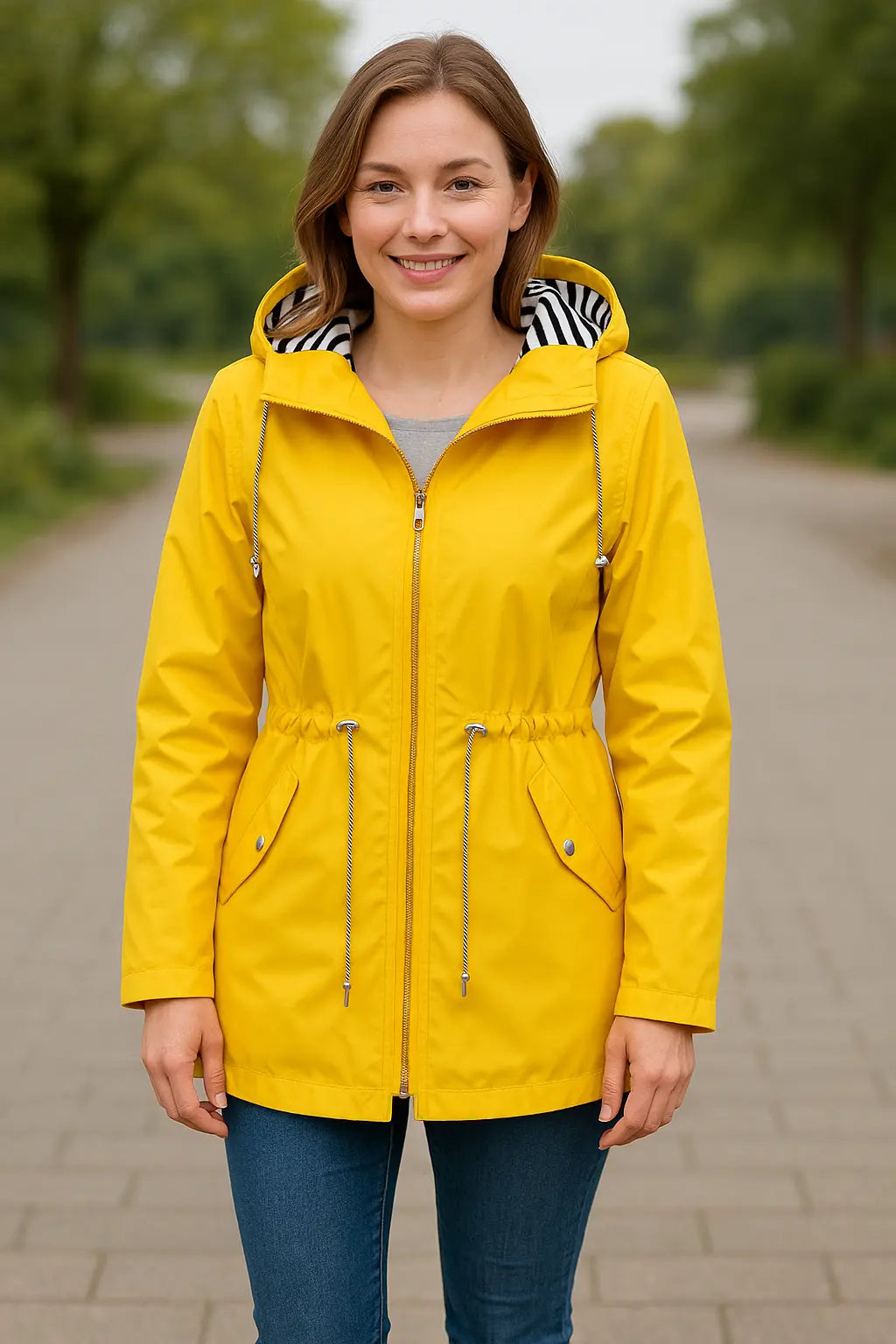 Waterdichte Regenjas Voor Dames, Lichtgewicht Trenchcoat Met Capuchon, Casual Outdoor Jas Voor Wandelingen | VIQA VIQA© NEDERLAND