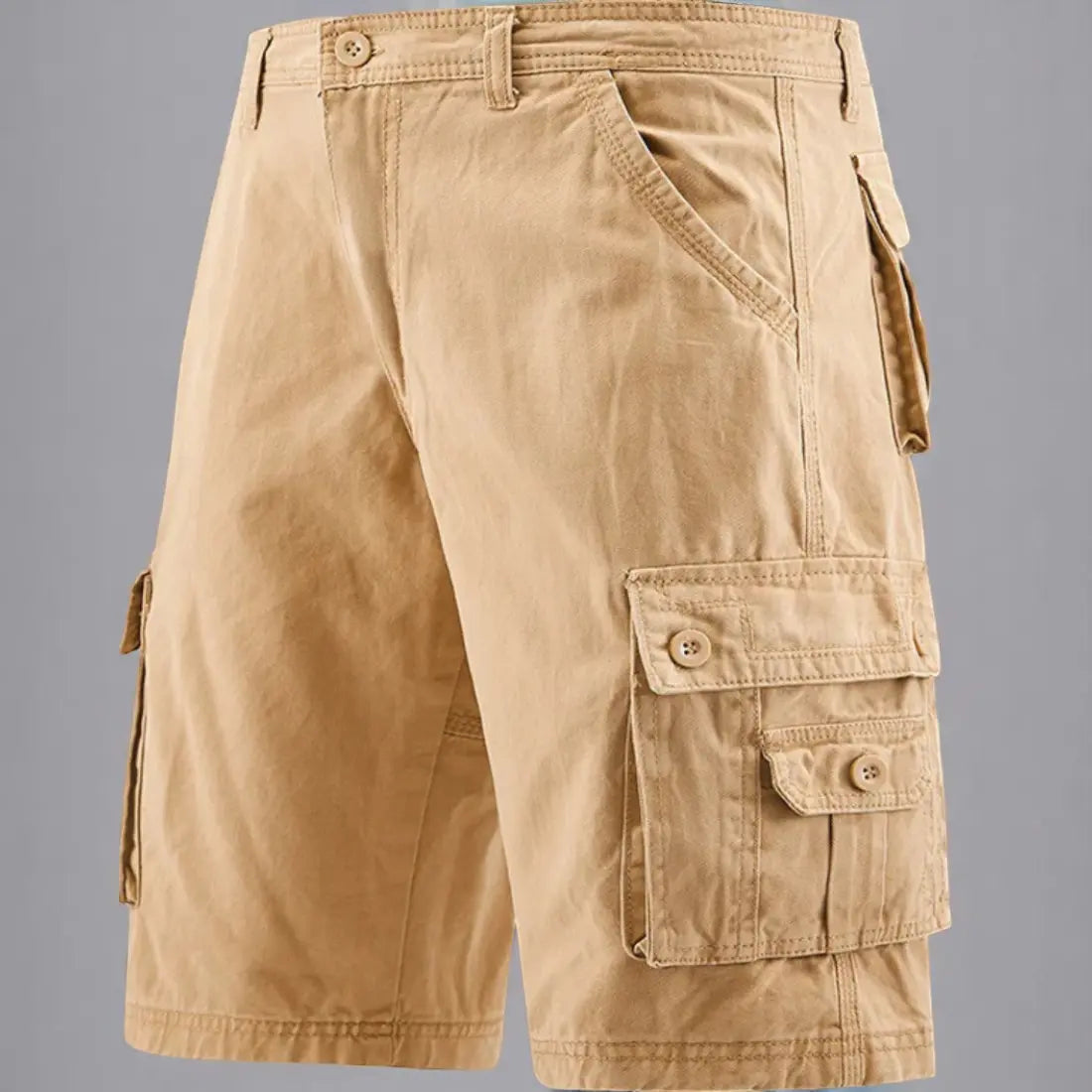 Tactische Herenshort Zomer, Meerdere Zakken Lichtgewicht Cargo, Outdoor Utility Werkkleding | VIQA VIQA© NEDERLANDKaki-2XL