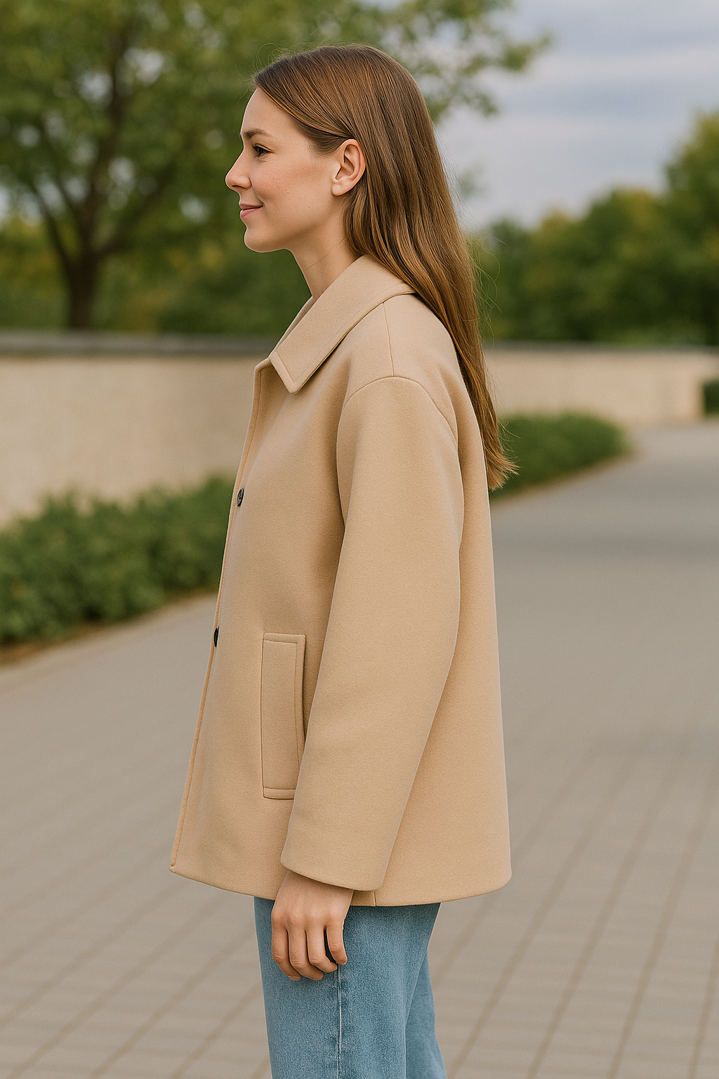 Lange Trenchcoat Voor Dames, Herfst En Winter Lange Mouwen Bomberjas | VIQA VIQA© NEDERLAND