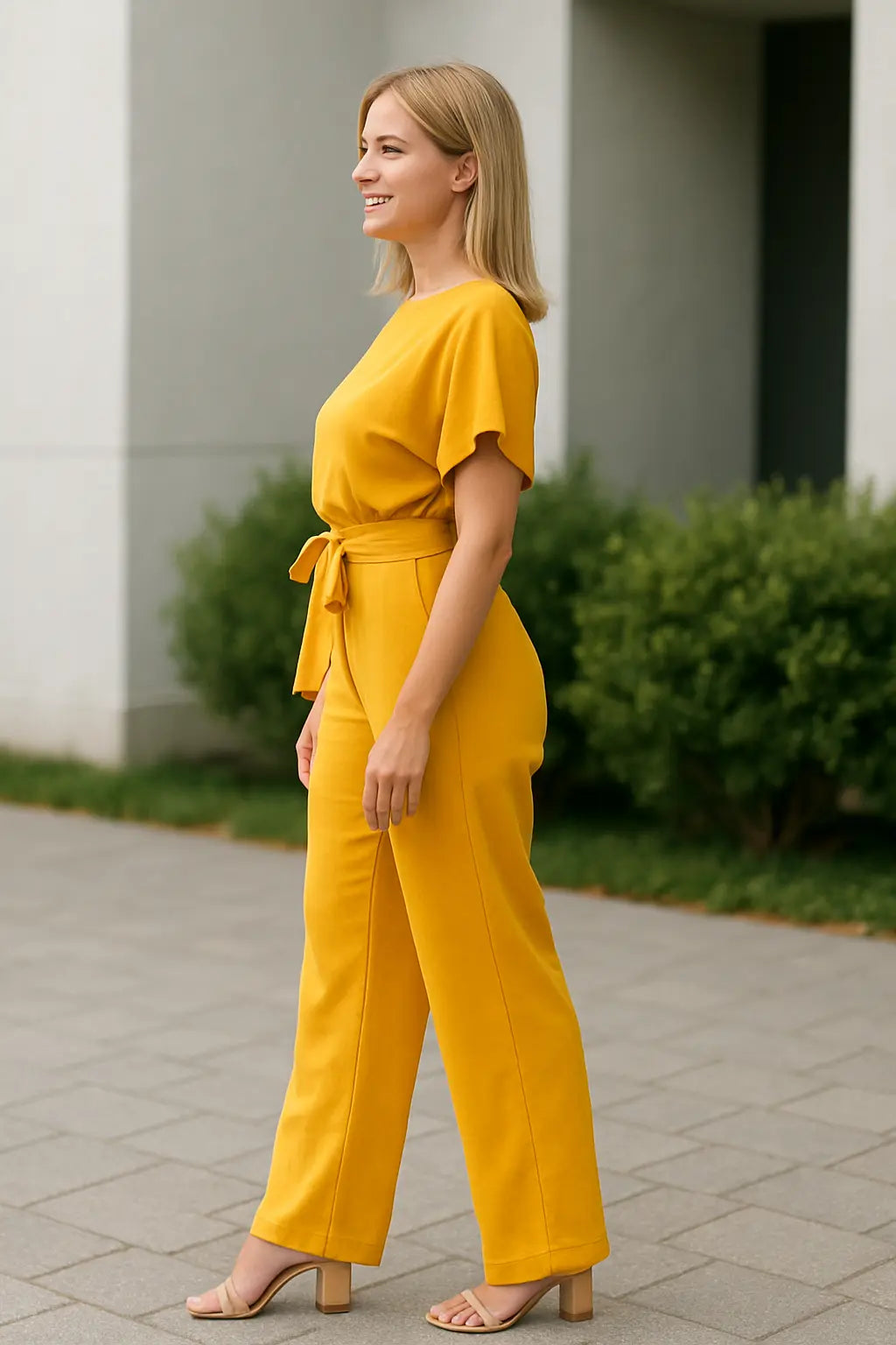 Zomerse Jumpsuit Voor Dames, Elegante Jumpsuit Met Korte Mouwen En Wijde Pijpen, Outfit Met Holle Tailleband | VIQA VIQA© NEDERLAND