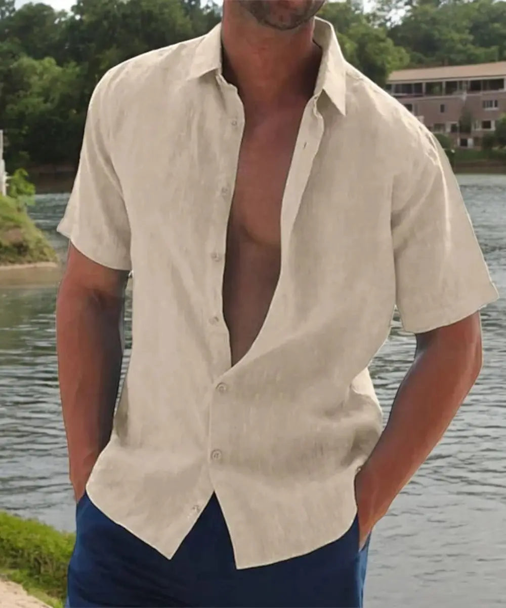 Brett Heren Comfort Overhemd VIQA© NEDERLANDKaki-2XL