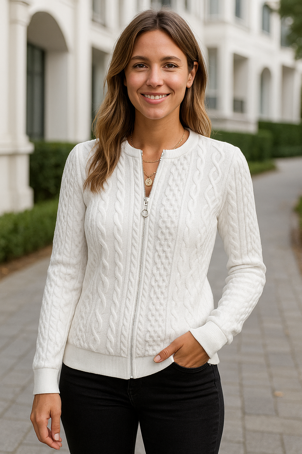 Dames Trui, Staande Kraag Ritssweatshirt, Herfst Winter Warme Losse Lange Mouw Casual Top | VIQA VIQA© NEDERLAND