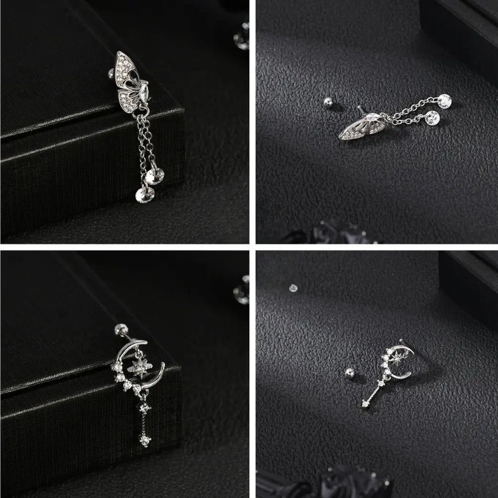 20G Kristallen Hart Oorbellen Voor Dames VIQA© NEDERLAND