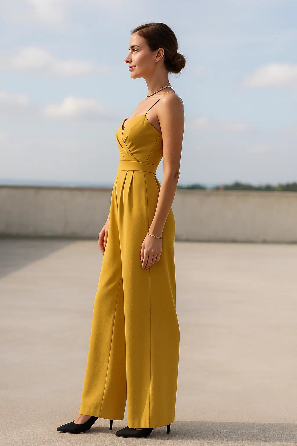 Dames Minimale Jumpsuit, Rechte Broekspijp Met Jarretel, Hoge Taille Lente Zomer Kleding Set | VIQA VIQA© NEDERLAND