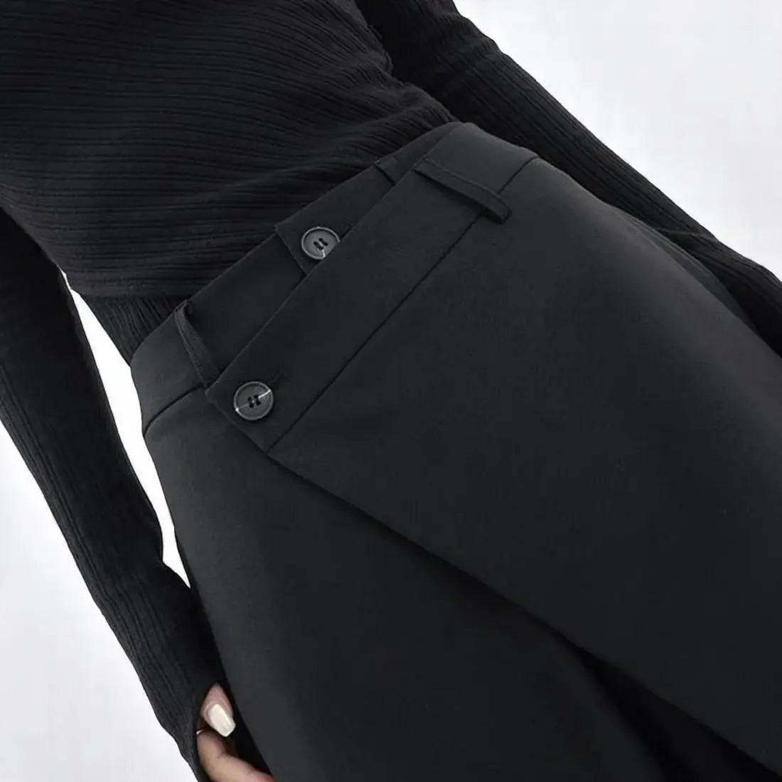 Damesbroeken Met Asymmetrische Taille En Zakken VIQA© NEDERLAND