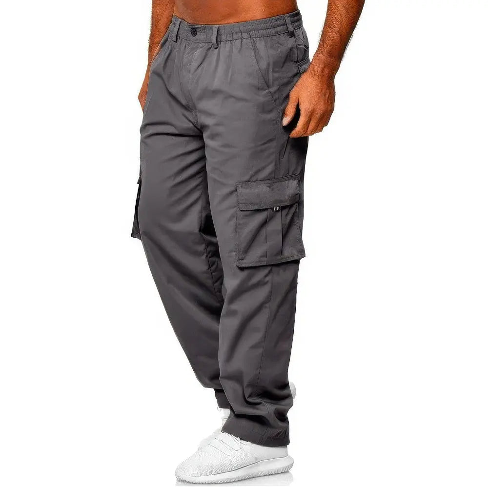 Heren Jogger Cargo Broek VIQA© NEDERLANDGrijs-3XL